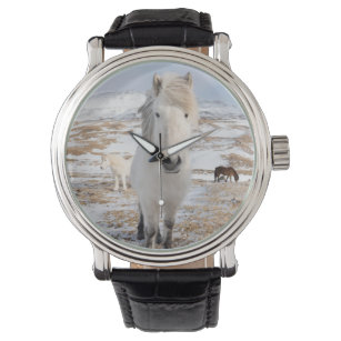 Relógio De Pulso Cavalo Branco Islandês, Islândia