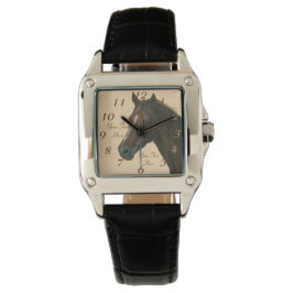 Relógio De Pulso Cavalo-do-castanho-do-cavalo