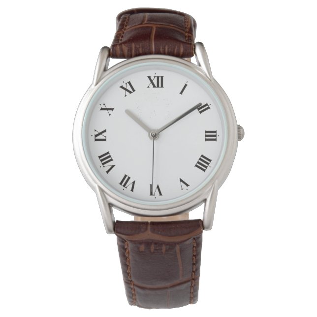 Relógio De Pulso Celeron Charles Men Leather Strap Cappuccino Watch (Frente)