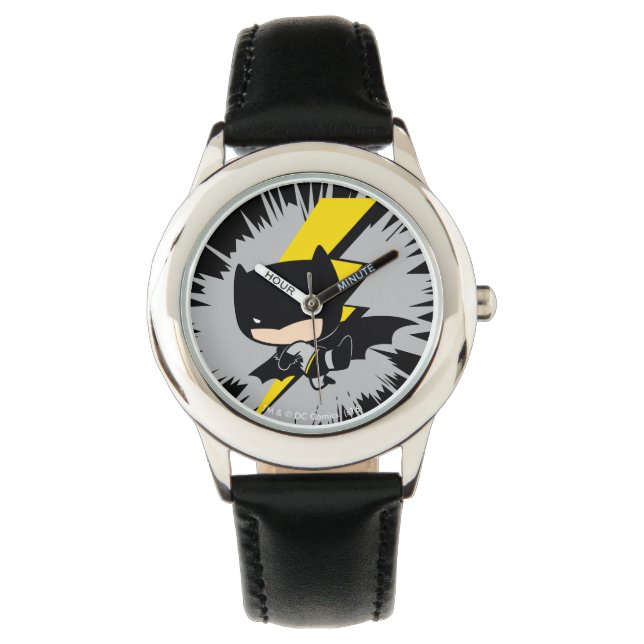 Relógio De Pulso Chibi Batman Lightning Kick (Frente)