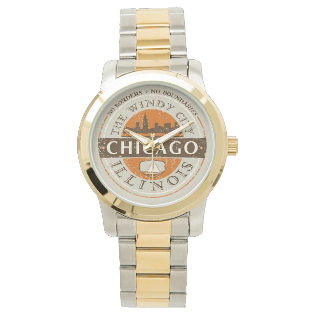 Relógio De Pulso Chicago Watch (Frente)