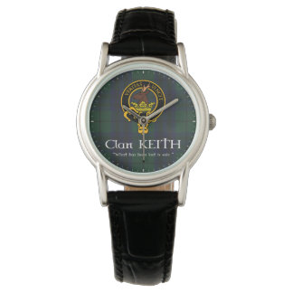 Relógio De Pulso Clan Keith "perdido" crest & tartan watch