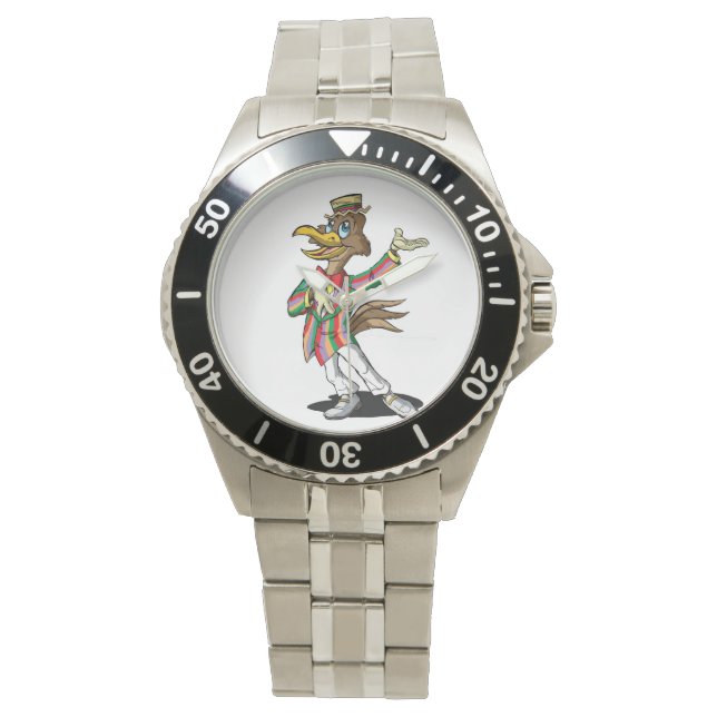 Relógio De Pulso Classic Cartoon Watch | Junção Quadrada de Qwiznib (Frente)