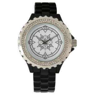 Relógio De Pulso Clock Watch Gótica Tatuagem Compass