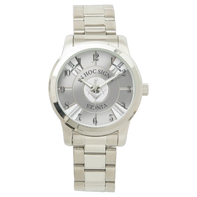 Relógio De Pulso Cruzamento Masônico (Frente)