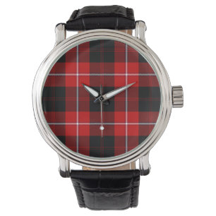 Relógio De Pulso Cunningham Tartan Red Xadrez Negra