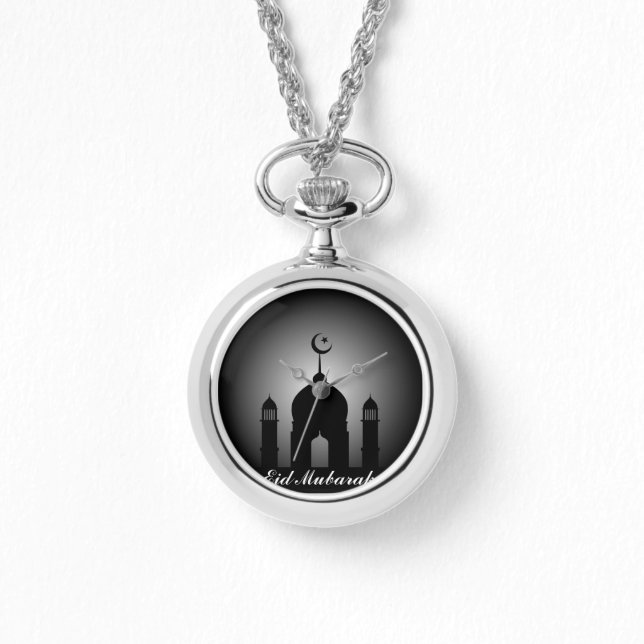 Relógio De Pulso Cúpula da mesquita e silhueta de minarete (Frente)