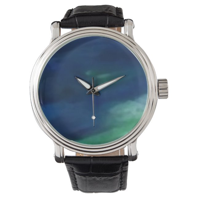 Relógio De Pulso Custom reloj blue_green (Frente)