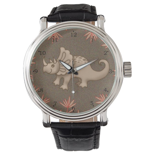 Relógio De Pulso Cute Dinossaur Watch (Frente)