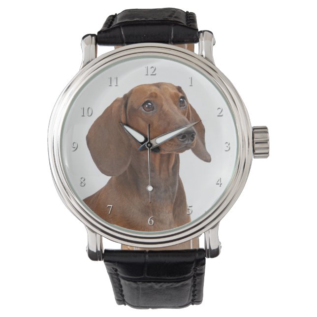 Relógio De Pulso Dachshund Watch (Frente)