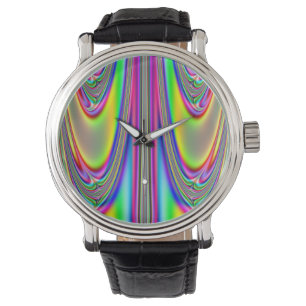 Relógio De Pulso Derreter o Rainbow Fractal Watch