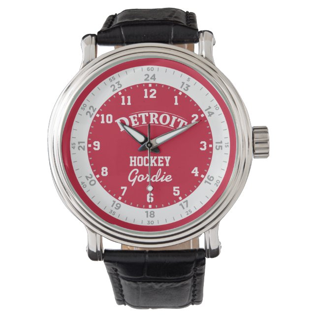 Relógio De Pulso Detroit Hockey 24 Hour Watch (Frente)