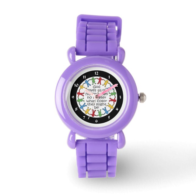 Relógio De Pulso Deus ama tudo (Frente)