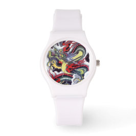 Relógio De Pulso Dragon Tattoo Design Watch