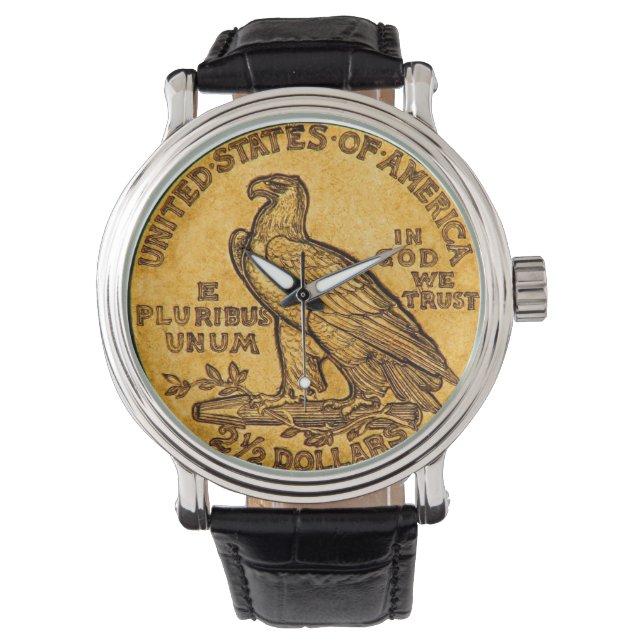Relógio De Pulso Eagle Coin Wrist Watch (Frente)