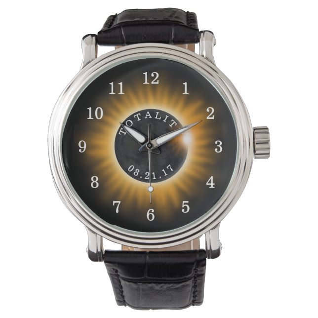 Relógio De Pulso Eclipse Solar Totalidade 2017 (Frente)