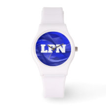 Enfermeira LPN Blue Design Watch