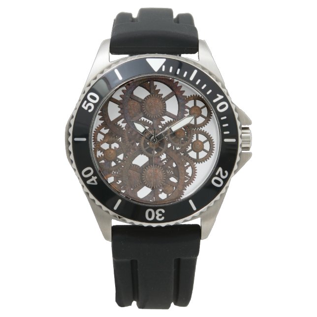 Relógio De Pulso Engrenagens Metálicas Esterilizadas (Frente)