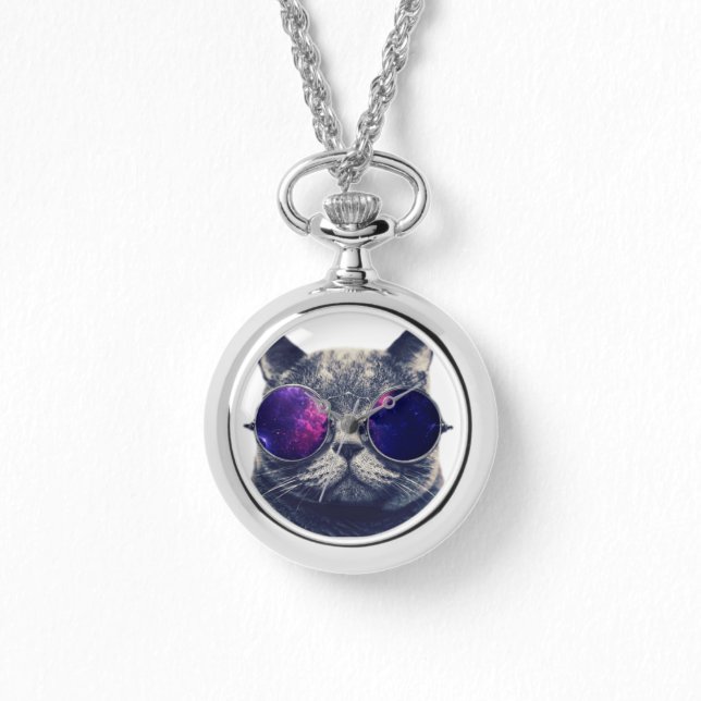 Relógio De Pulso Envolvimento de Prata Personalizado (Frente)