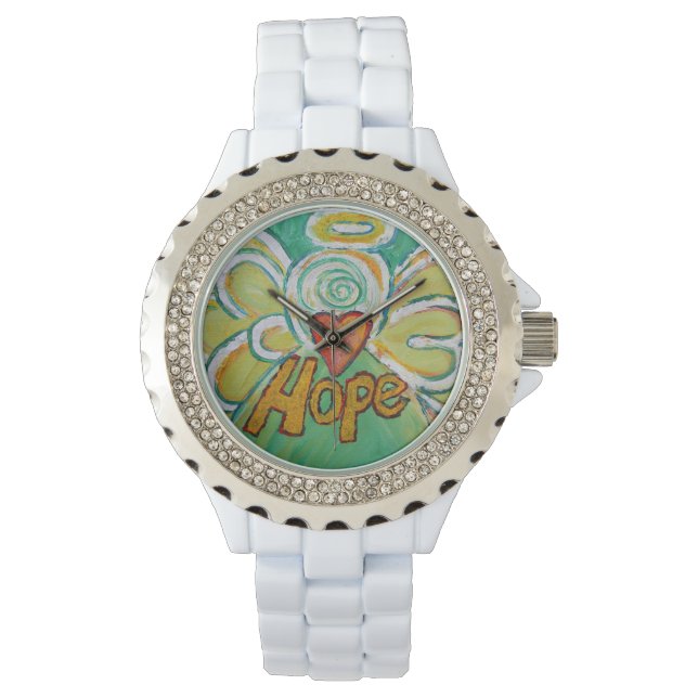 Relógio De Pulso Esperança Inspiradora Guardian Angel Wrist Watch (Frente)
