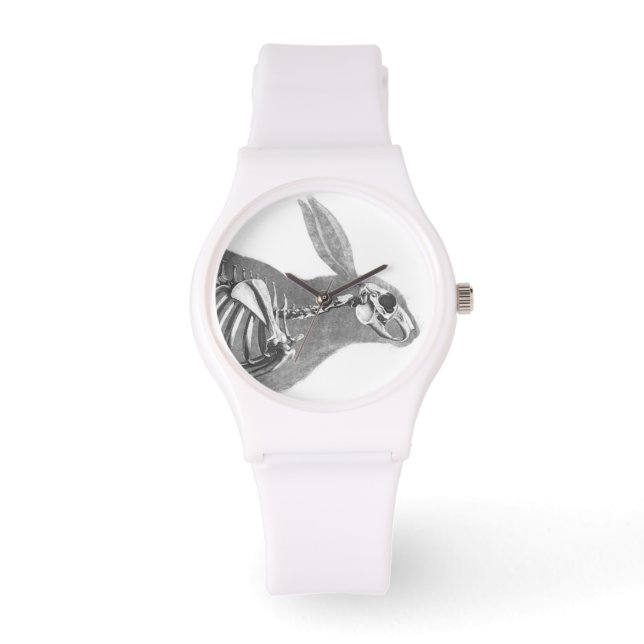 Relógio De Pulso Esqueleto de coelho assustador (Frente)
