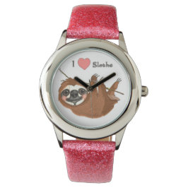 Relógio De Pulso Eu Coração Bichos De Bebê