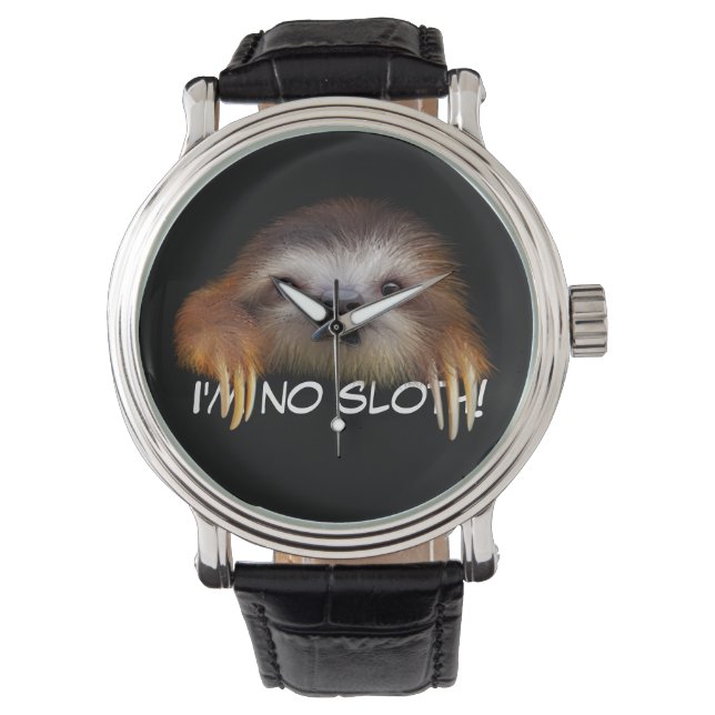 Relógio De Pulso Eu não sou "Sloth Watch" (Frente)