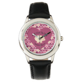 Relógio De Pulso Ewe Será Meu Namorados? Fundo cardíaco