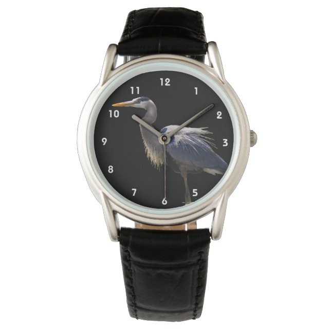 Relógio De Pulso Excelente Blue Heron Watch (Frente)