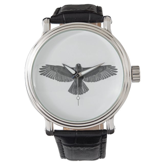 Relógio De Pulso Falcão de cauda vermelha (Frente)
