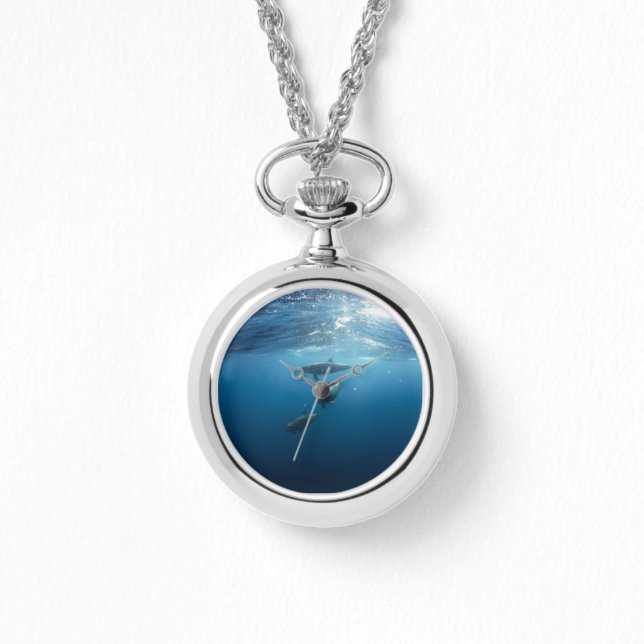 Relógio De Pulso Família de golfinhos (Frente)