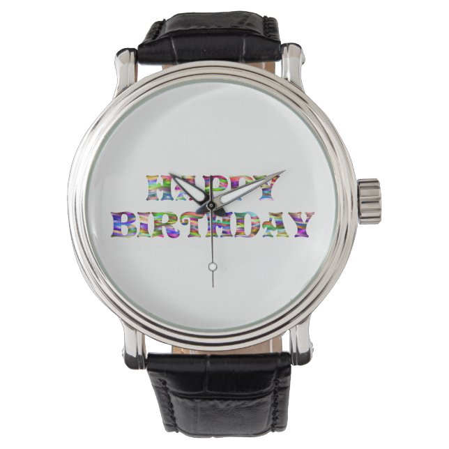 Relógio De Pulso Feliz aniversário (Frente)
