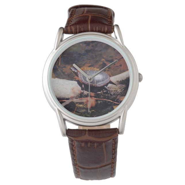 Relógio De Pulso Feliz Tartaruga (Frente)