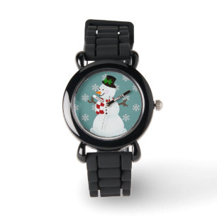 Relógio De Pulso Festivo Snowman Watch