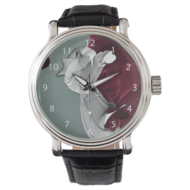 Relógio De Pulso Figura de arte digital (Frente)