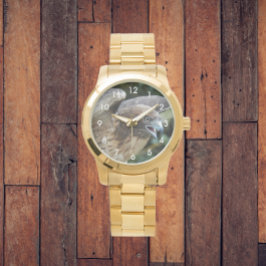 Relógio De Pulso Foto do Raptor Hawk de cauda vermelha