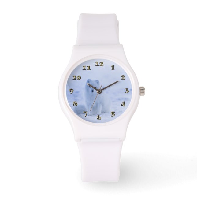 Relógio De Pulso Fox do Ártico da Islândia (Frente)