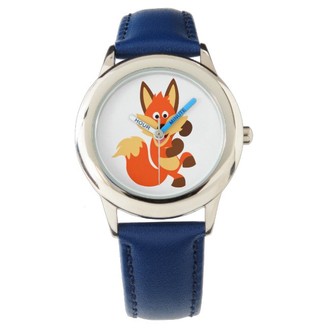 Relógio De Pulso Fox Watch em um desenho animado (Frente)