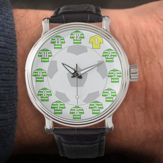 Relógio De Pulso Futebol Watch - com camisetas verdes (Criador carregado)