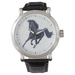 Relógio De Pulso Galloping Black Thorpura Horse Watch