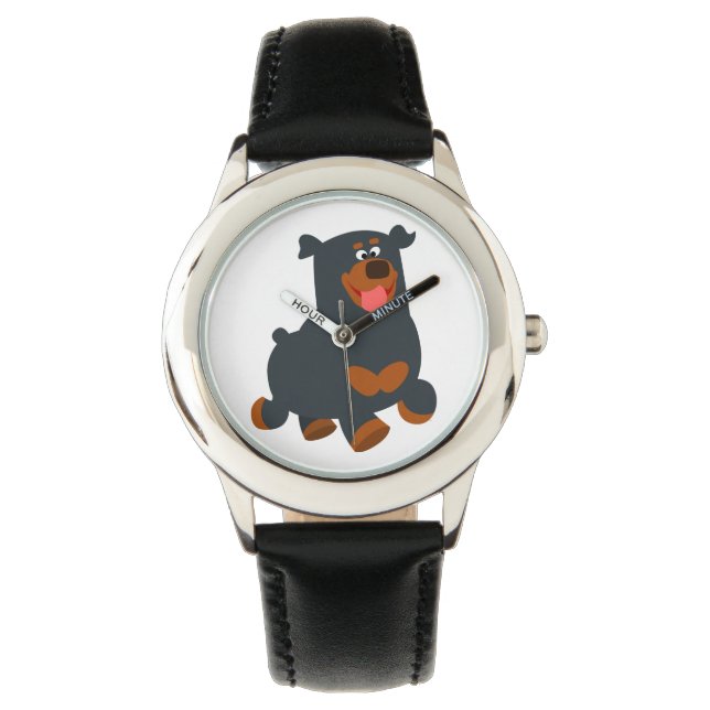 Relógio De Pulso Gamboling de Gamboling Rottweiler Watch (Frente)