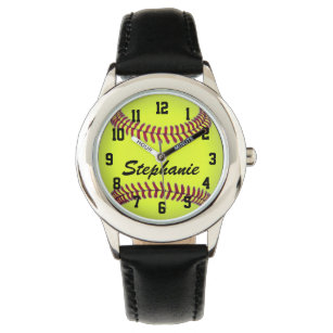 Relógio De Pulso Garotos Personalizados do Softball Watch