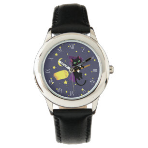 Relógio De Pulso Gato da bruxa do vôo