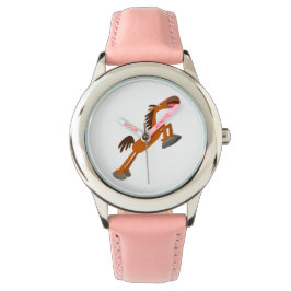 Relógio De Pulso Giddyup, Horsey! Cartoon Horse Watch