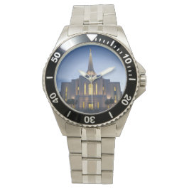 Relógio De Pulso Gilbert Arizona LDS Temple Stainless Steel Watch