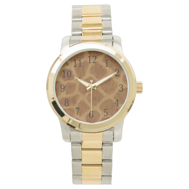 Relógio De Pulso Giraffe Impressão Watch (Frente)