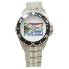 Relógio De Pulso Gíria sul-africana e coloquialismos