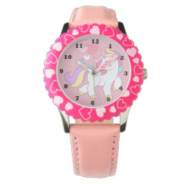 Relógio De Pulso Girls Pink Unicorn Watch