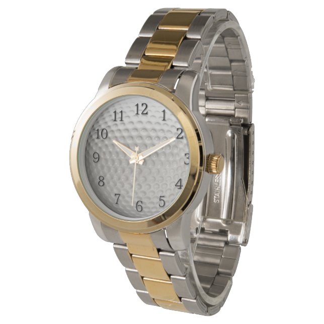 Relógio De Pulso Golf Ball com Números Negros Esporte (Angular)