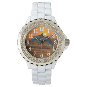 Relógio De Pulso Golfinho de Gargalos no Sunset